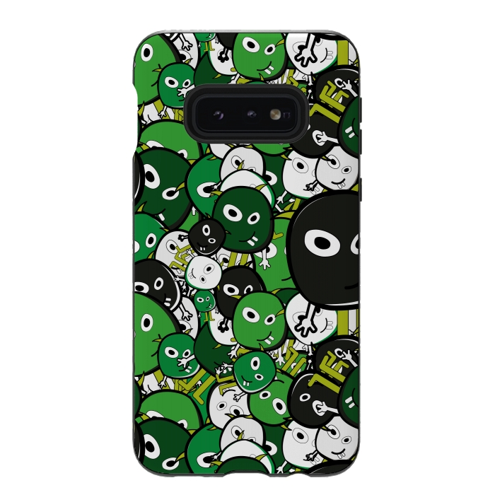 Galaxy S10e StrongFit green monsters by TMSarts