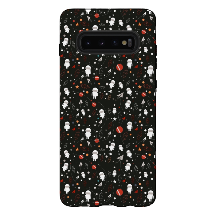 Galaxy S10 plus StrongFit cartoon space pattern by TMSarts