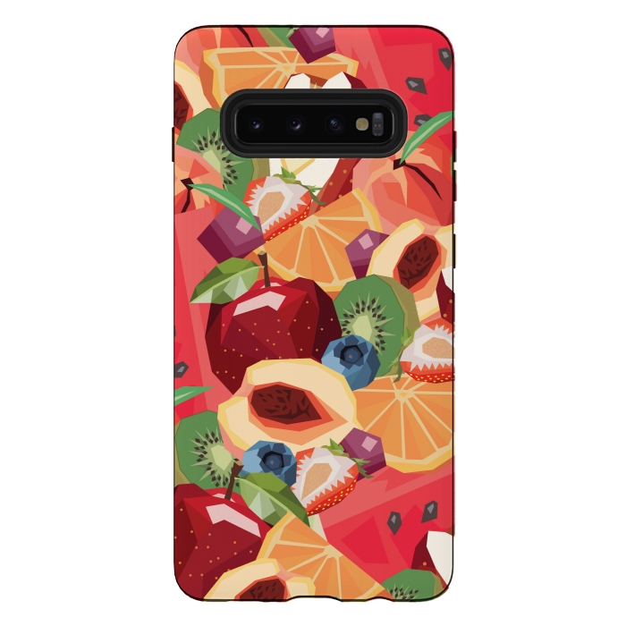 Galaxy S10 plus StrongFit TuttiFrutti by Diana Guedez