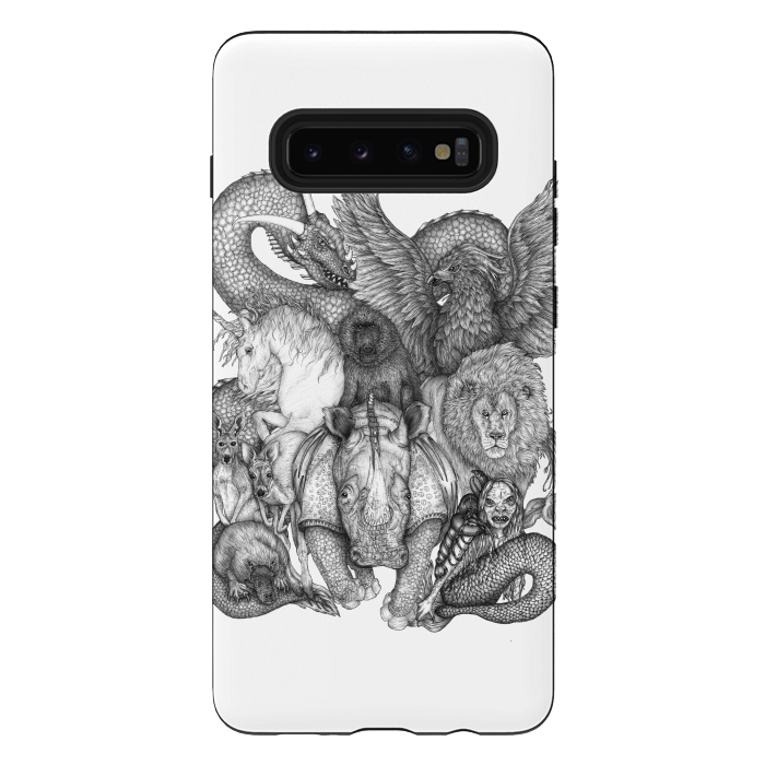 Galaxy S10 plus StrongFit The Impossible Menagerie by ECMazur 
