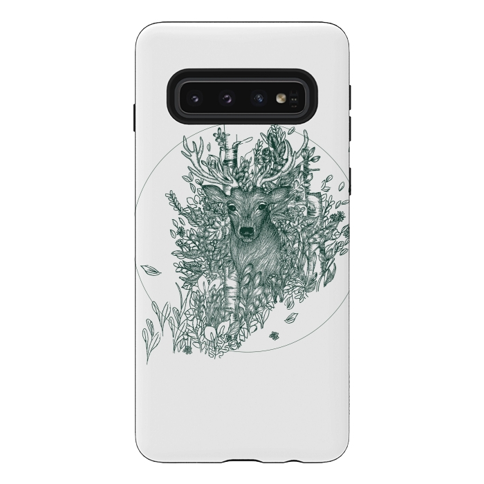 Galaxy S10 StrongFit Stag and Forest by ECMazur 