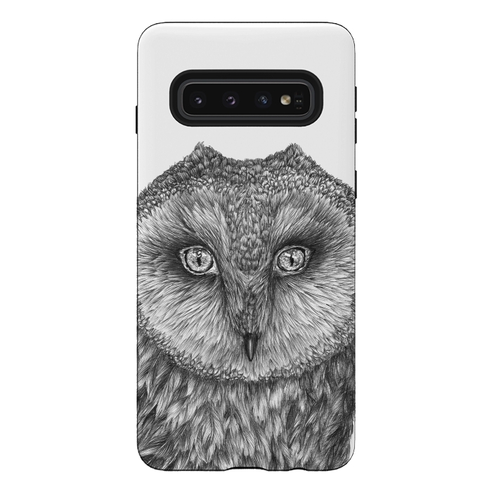Galaxy S10 StrongFit Little Barn Owl by ECMazur 