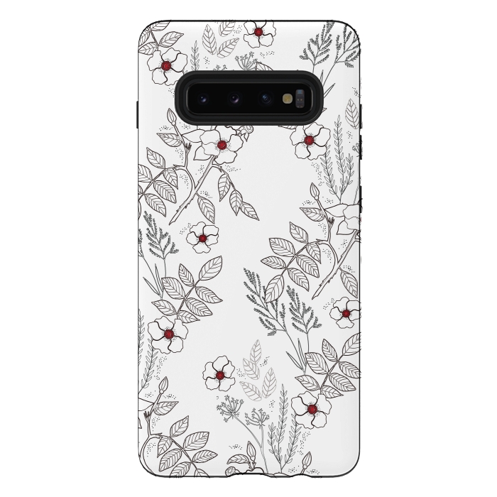 Galaxy S10 plus StrongFit Roses by Dunia Nalu