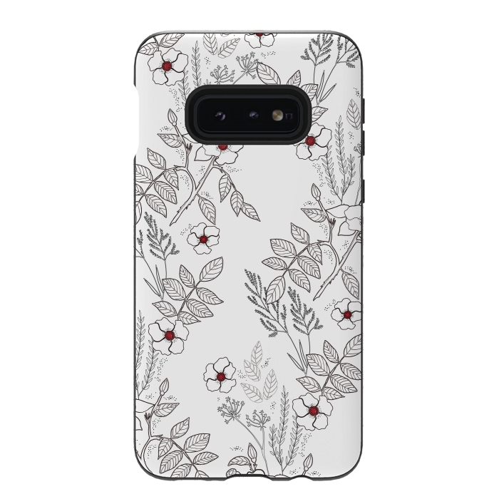 Galaxy S10e StrongFit Roses by Dunia Nalu