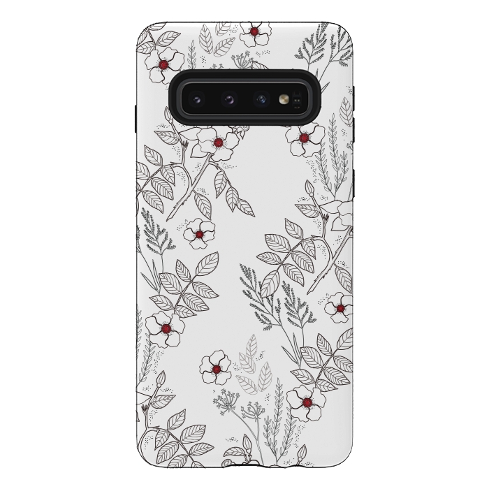 Galaxy S10 StrongFit Roses by Dunia Nalu