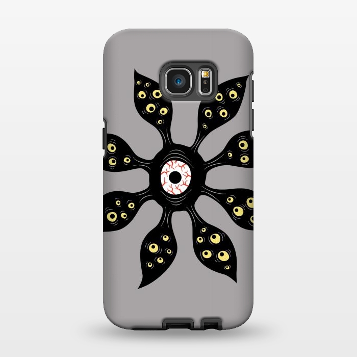 Galaxy S7 EDGE StrongFit Evil Eye Monster Creepy Weird Gothic Art by Boriana Giormova