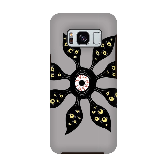 Galaxy S8 StrongFit Evil Eye Monster Creepy Weird Gothic Art by Boriana Giormova