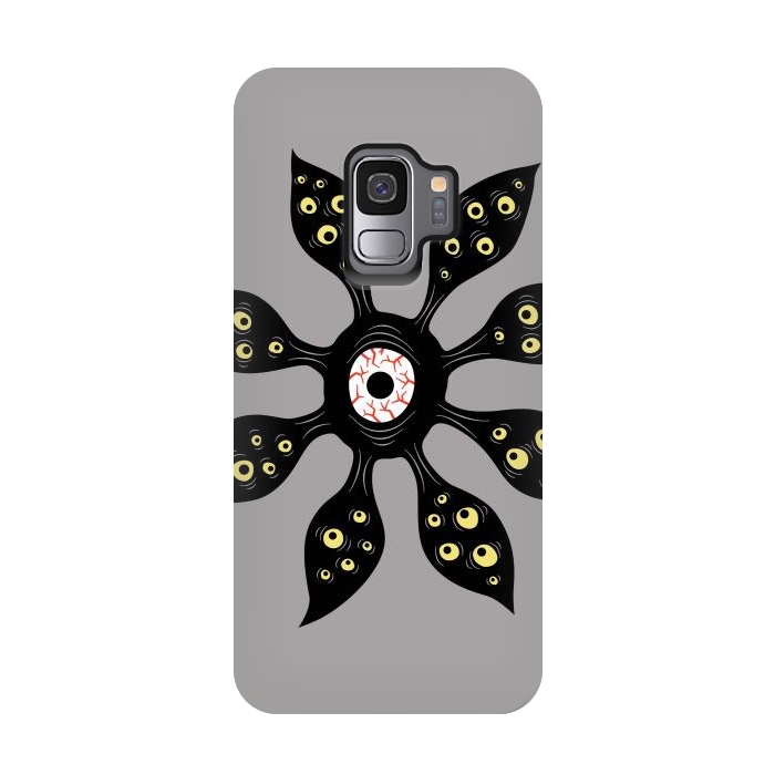 Galaxy S9 StrongFit Evil Eye Monster Creepy Weird Gothic Art by Boriana Giormova