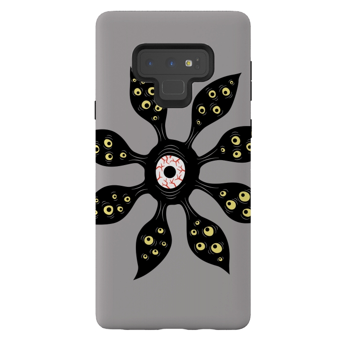 Galaxy Note 9 StrongFit Evil Eye Monster Creepy Weird Gothic Art by Boriana Giormova