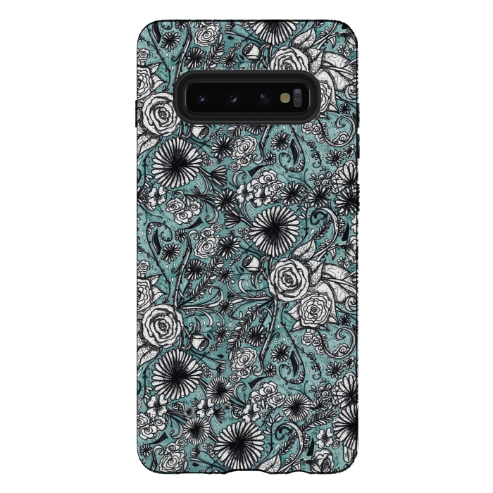 Galaxy S10 plus StrongFit Flowers by Camila