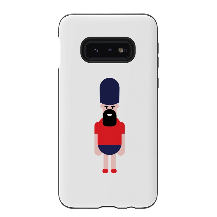 Galaxy S10e StrongFit cartoon guard standing  by TMSarts