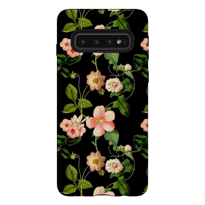 Galaxy S10 StrongFit Beautiful vintage flowers by  Utart