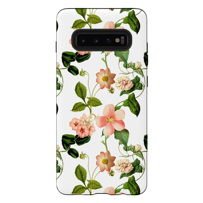Galaxy S10 plus StrongFit Lovely vintage flower pattern by  Utart