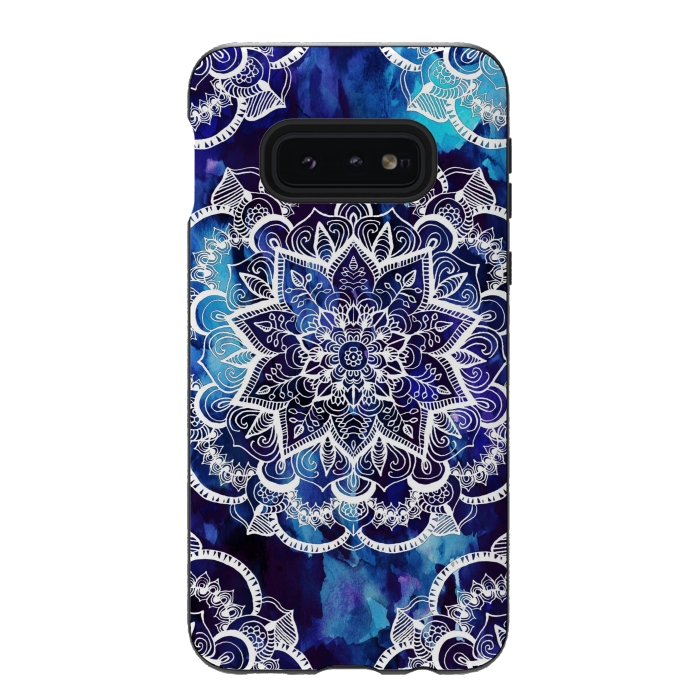 Galaxy S10e StrongFit Queen Starring of Mandalas Navy by ''CVogiatzi.