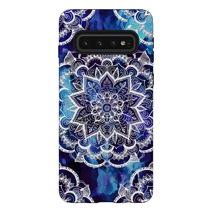 Galaxy S10 StrongFit Queen Starring of Mandalas Navy by ''CVogiatzi.