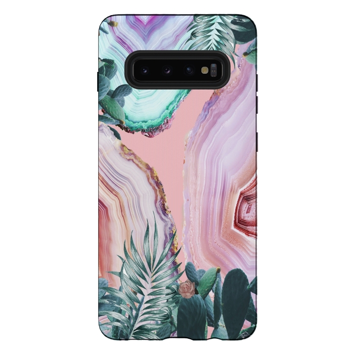 Galaxy S10 plus StrongFit Mineral Agates & Garden #Glam collection by ''CVogiatzi.