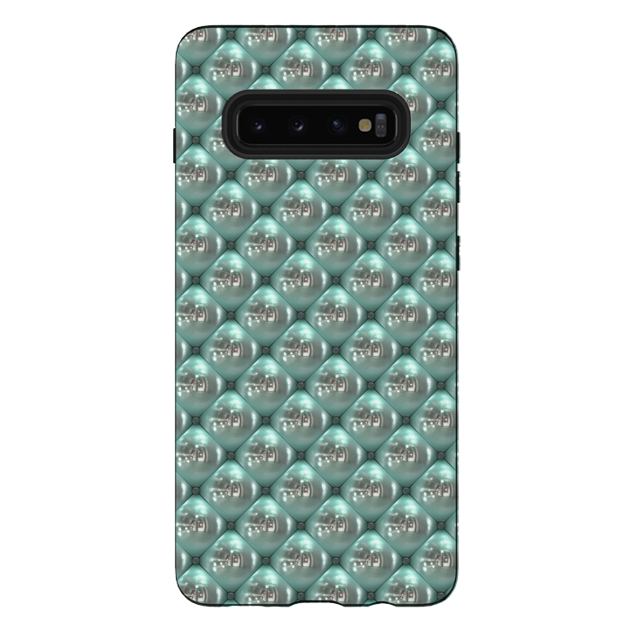 Galaxy S10 plus StrongFit Shiny Turquoise Pearls 2 by Andrea Haase