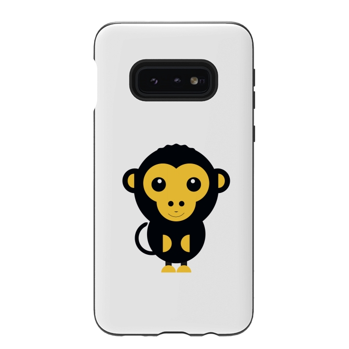 Galaxy S10e StrongFit cute little baby monkey by TMSarts