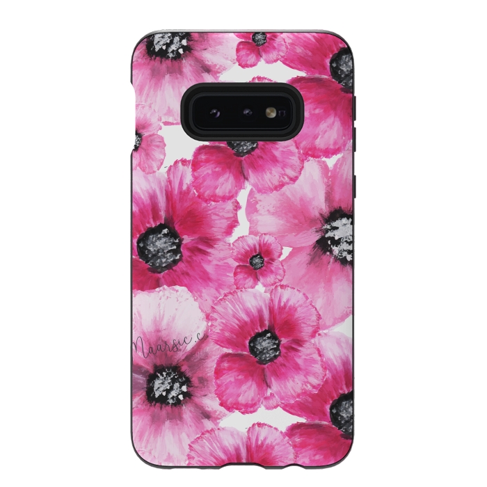 Galaxy S10e StrongFit Flores Fux by Camila