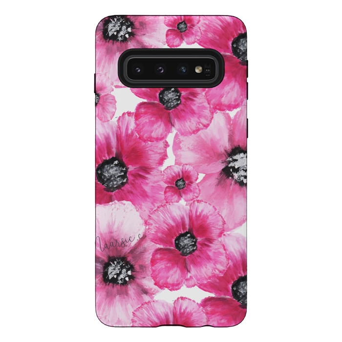 Galaxy S10 StrongFit Flores Fux by Camila