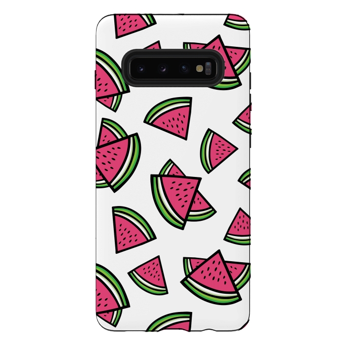 Galaxy S10 plus StrongFit Watermelon by Majoih