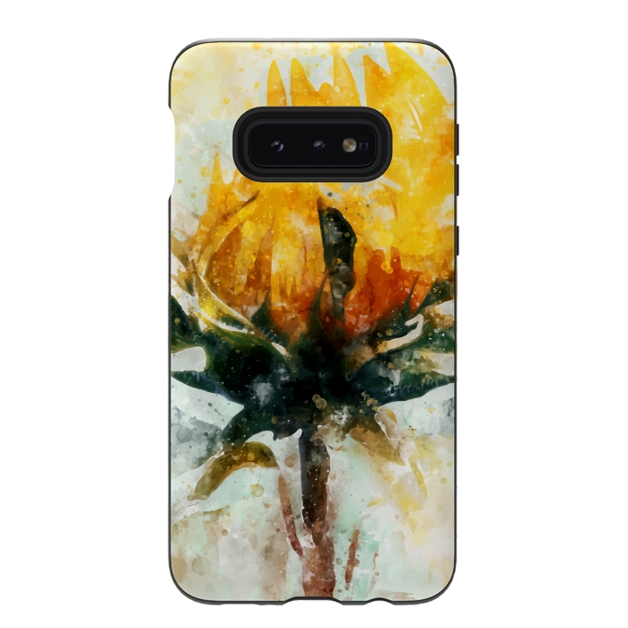 Galaxy S10e StrongFit Born in Sunflower by Creativeaxle