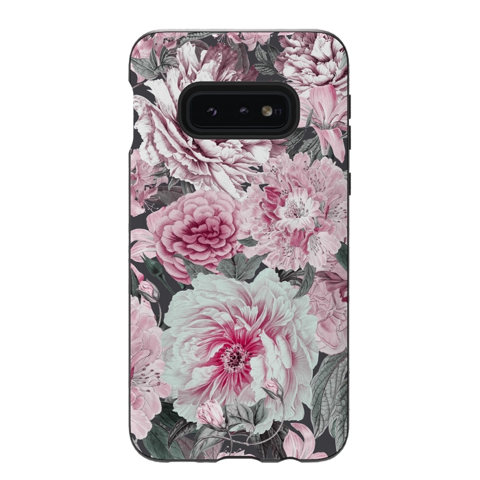 Galaxy S10e StrongFit Romantic Vintage Flower Pattern by Andrea Haase