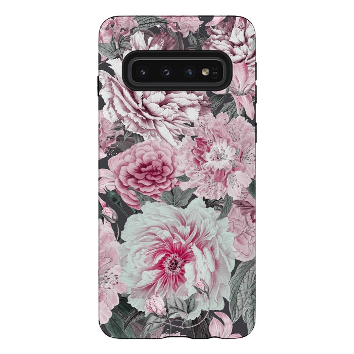 Galaxy S10 StrongFit Romantic Vintage Flower Pattern by Andrea Haase