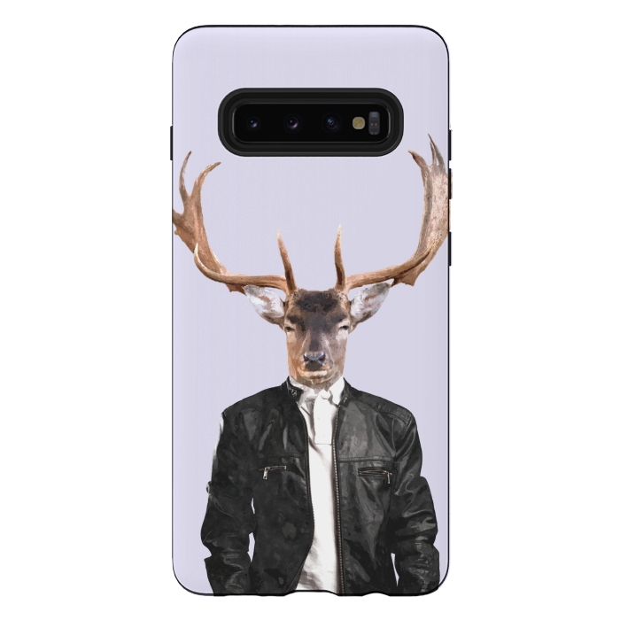 Galaxy S10 plus StrongFit Fashionable Deer Illustration by Alemi