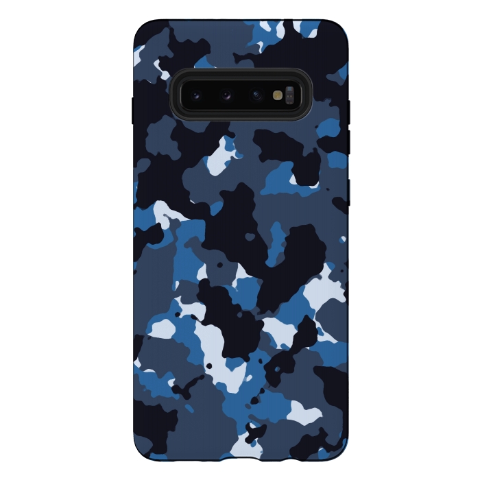 Galaxy S10 plus StrongFit Blue Camo by TMSarts
