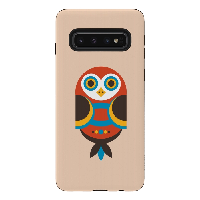 Galaxy S10 StrongFit abstract Owl by TMSarts