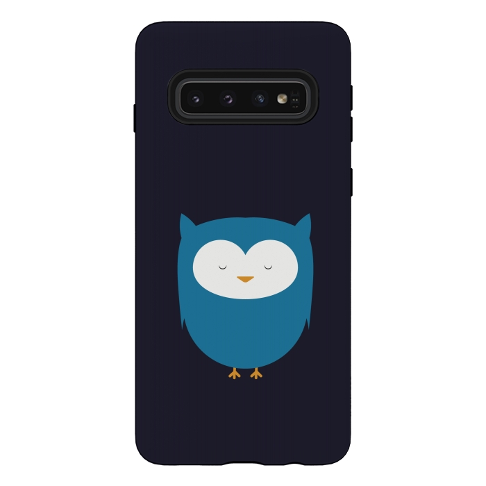 Galaxy S10 StrongFit cute owl standing by TMSarts