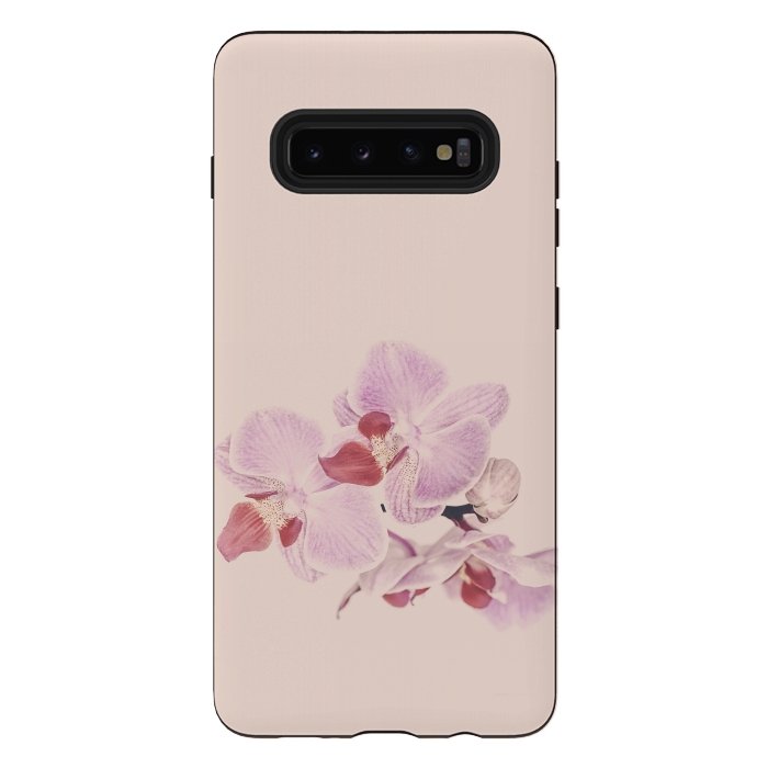Galaxy S10 plus StrongFit Orchid In Soft Pastel Pink by Andrea Haase