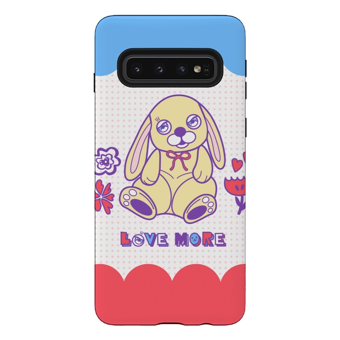Galaxy S10 StrongFit CUTIE RABBIT by Michael Cheung