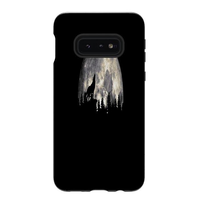 Galaxy S10e StrongFit Wild Solitary Wolf by Joanna Vog