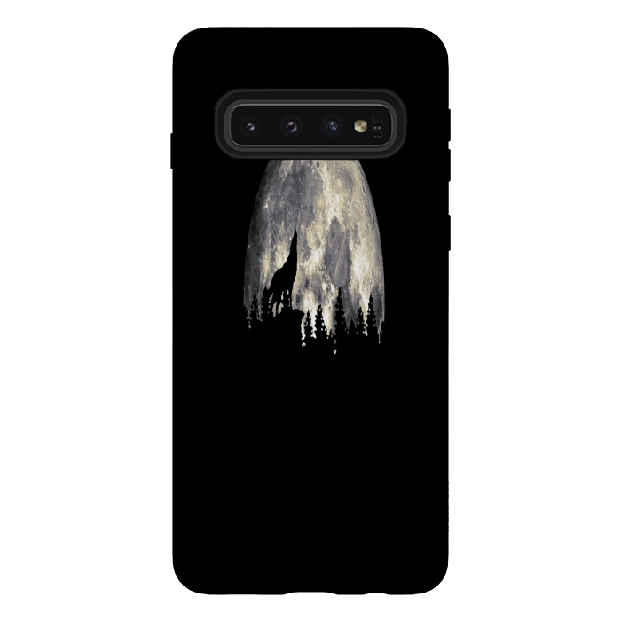 Galaxy S10 StrongFit Wild Solitary Wolf by Joanna Vog
