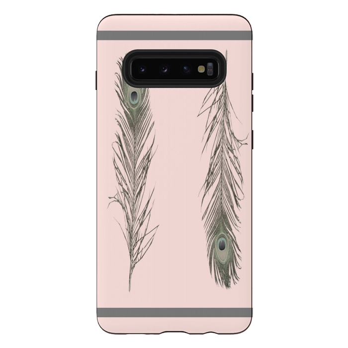 Galaxy S10 plus StrongFit Feather Style by Joanna Vog