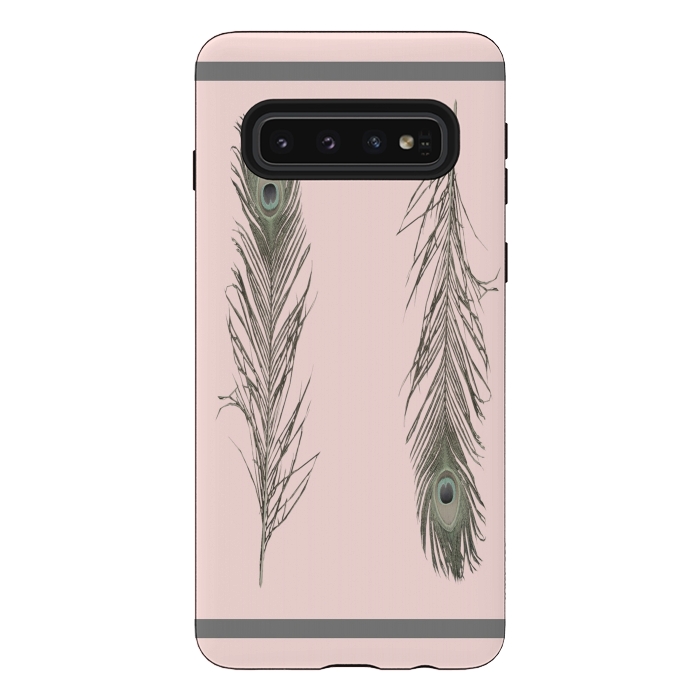 Galaxy S10 StrongFit Feather Style by Joanna Vog