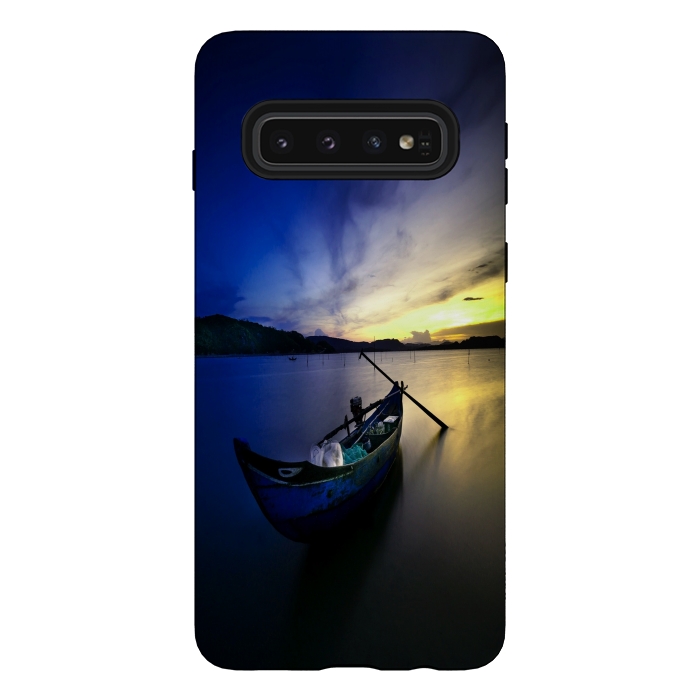 Galaxy S10 StrongFit Lonely Sunset by Joanna Vog