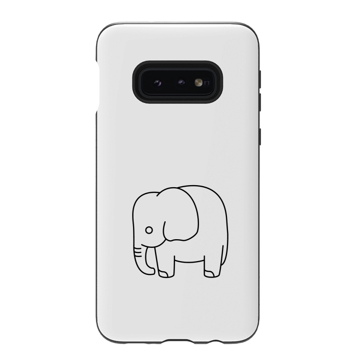 Galaxy S10e StrongFit little baby elephant by TMSarts