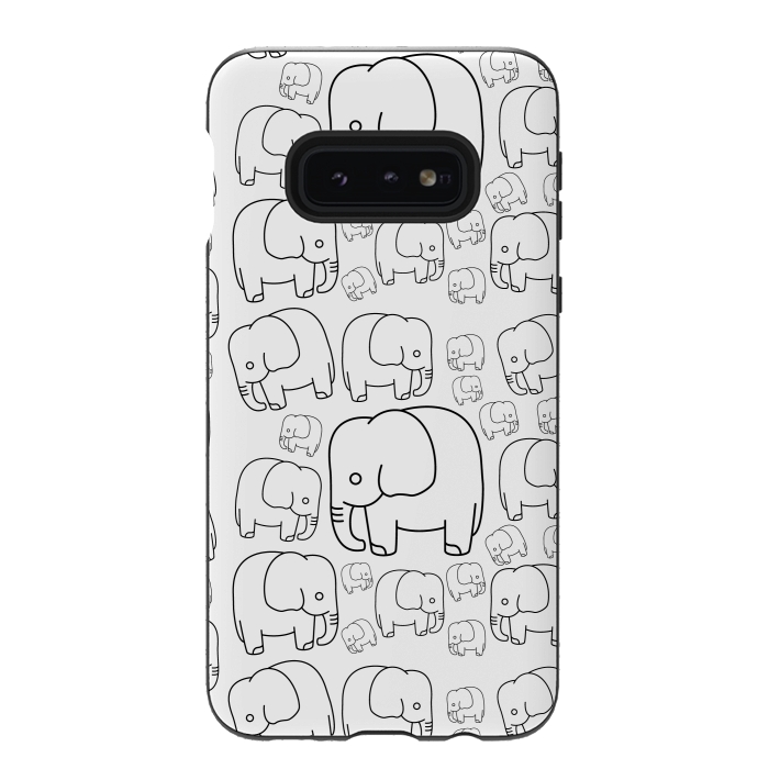 Galaxy S10e StrongFit draw elephant pattern by TMSarts