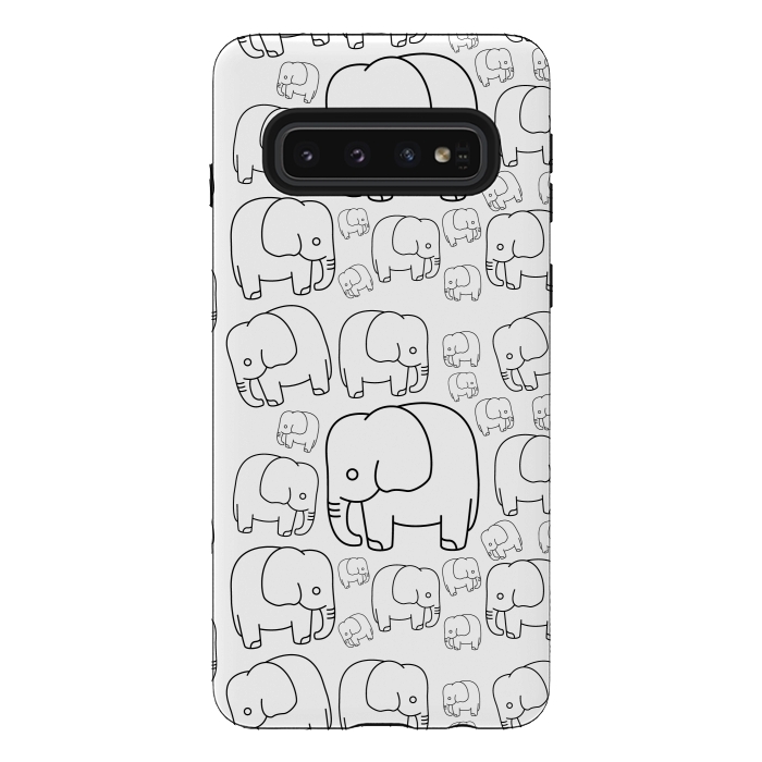 Galaxy S10 StrongFit draw elephant pattern by TMSarts