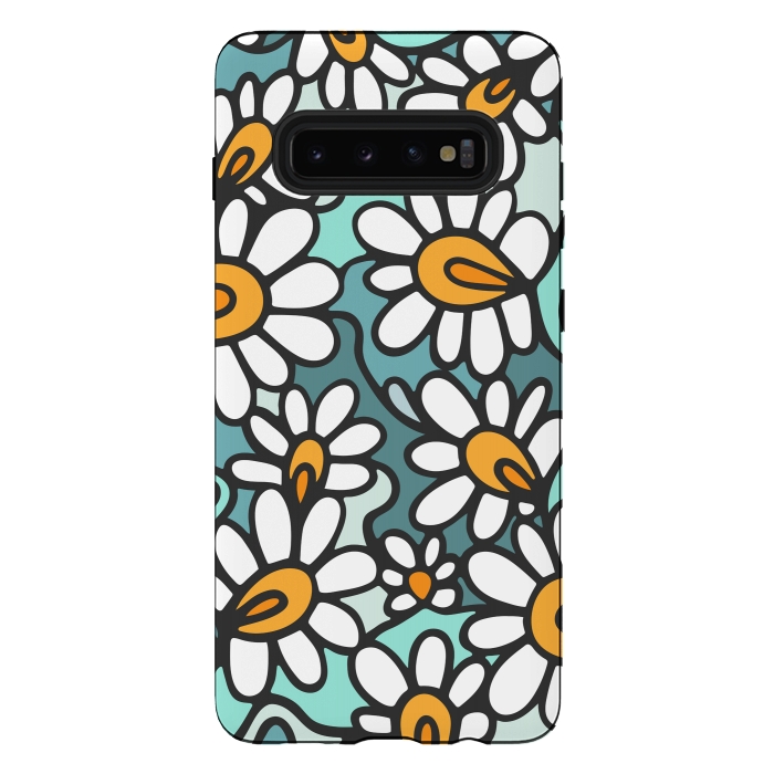 Galaxy S10 plus StrongFit Daisies by Majoih