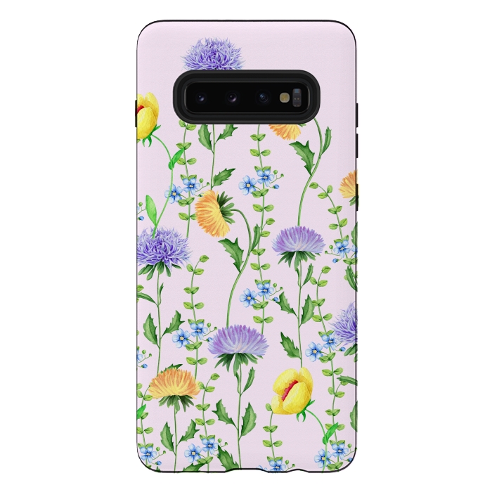 Galaxy S10 plus StrongFit Aster Flora by Creativeaxle