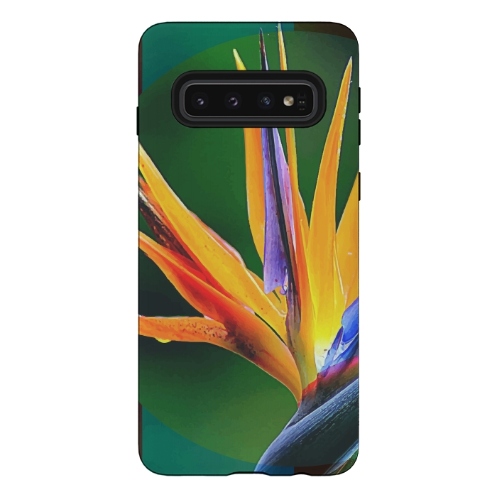 Galaxy S10 StrongFit Bird of Paradise by Creativeaxle