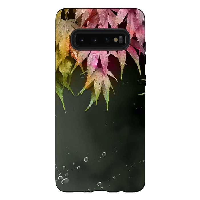 Galaxy S10 plus StrongFit Acer Leaves by Creativeaxle