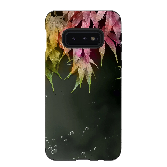 Galaxy S10e StrongFit Acer Leaves by Creativeaxle