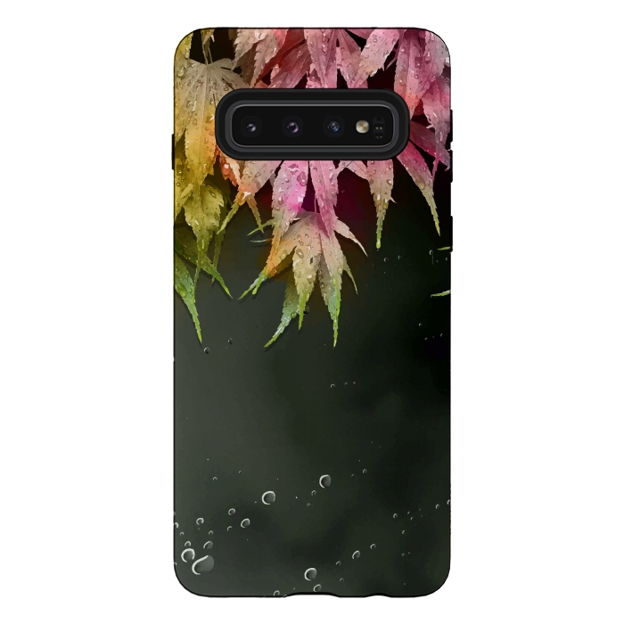 Galaxy S10 StrongFit Acer Leaves by Creativeaxle