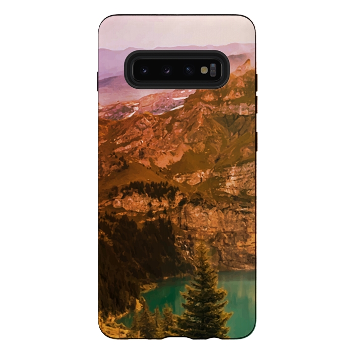 Galaxy S10 plus StrongFit Mountain Valley by Creativeaxle