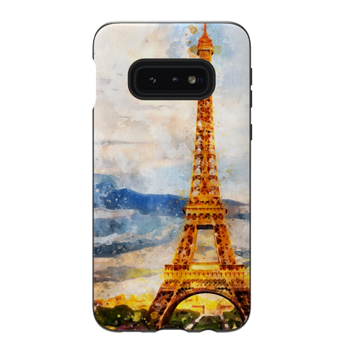 Galaxy S10e StrongFit Eiffel Tower by Creativeaxle